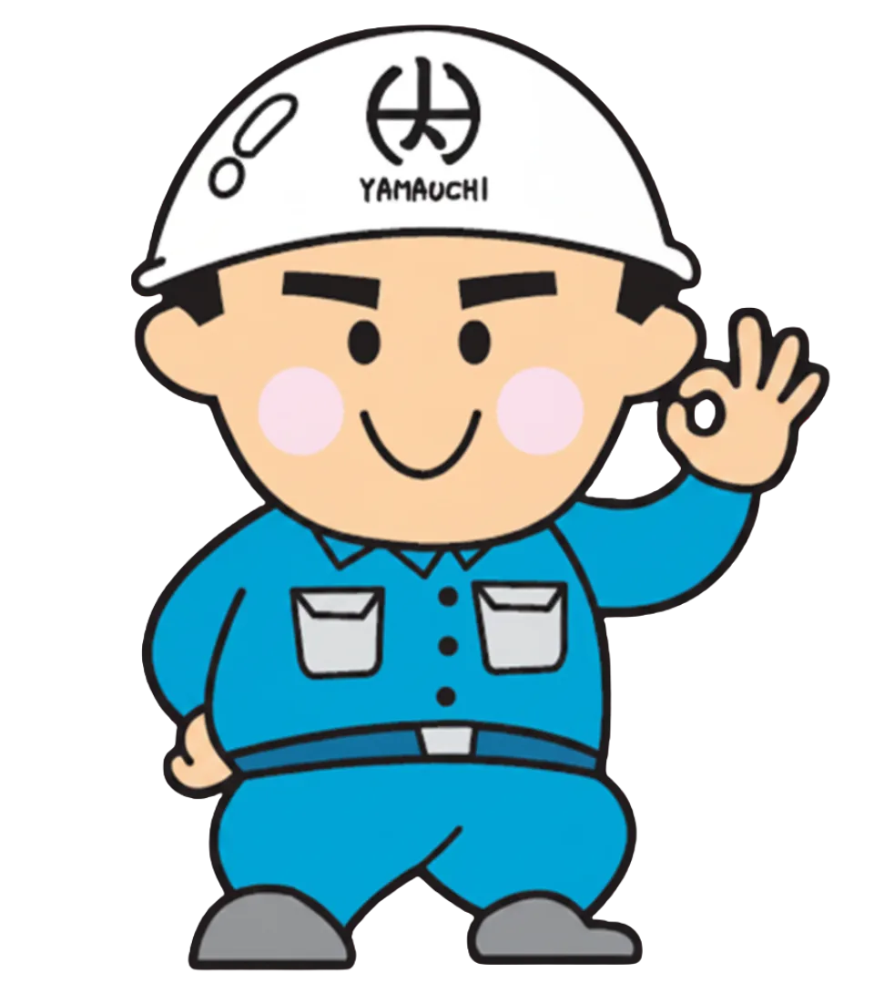 OKポーズの山内工務店キャラクター